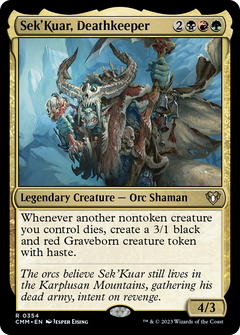 Sek'Kuar, Deathkeeper (354) [Commander Masters] foil - Deck Out Gaming