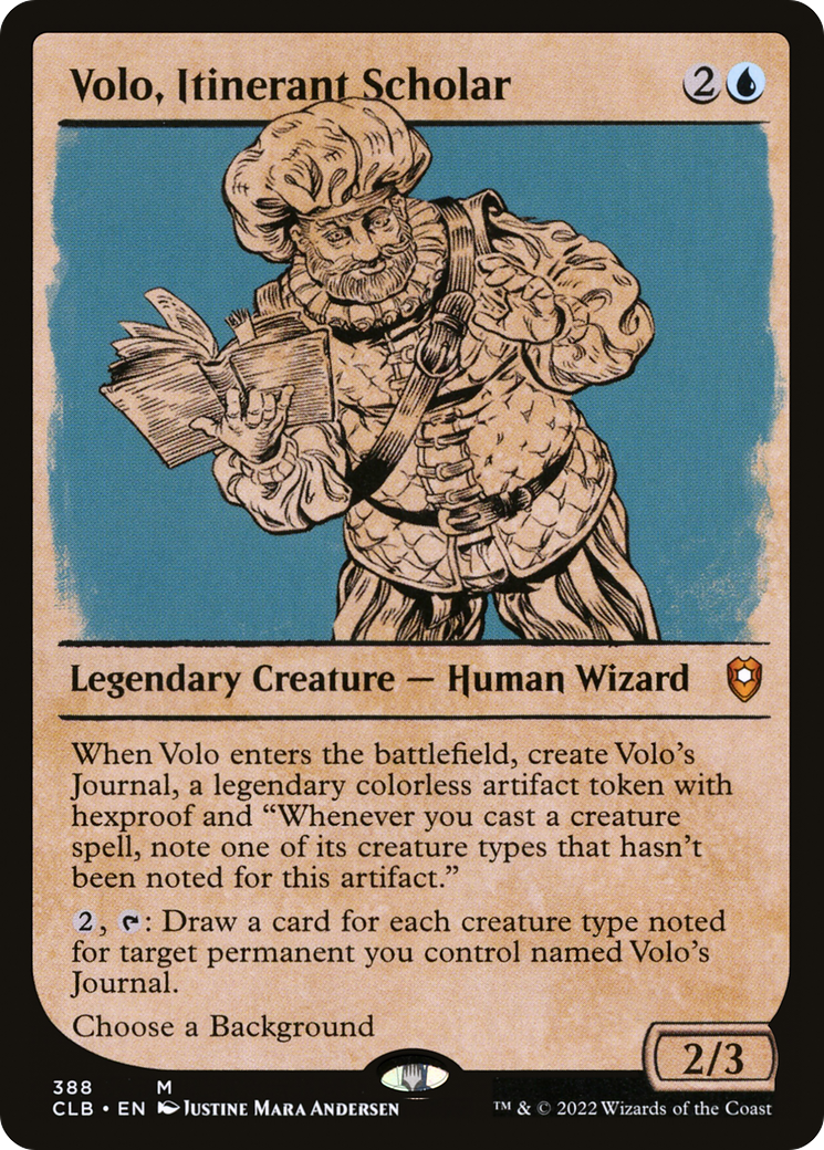 Volo, Itinerant Scholar (Showcase) (388) [Commander Legends: Battle for Baldur's Gate] - Deck Out Gaming