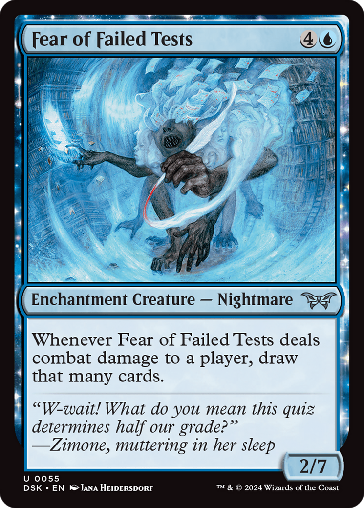 Fear of Failed Tests (55) [Duskmourn: House of Horror] - Deck Out Gaming