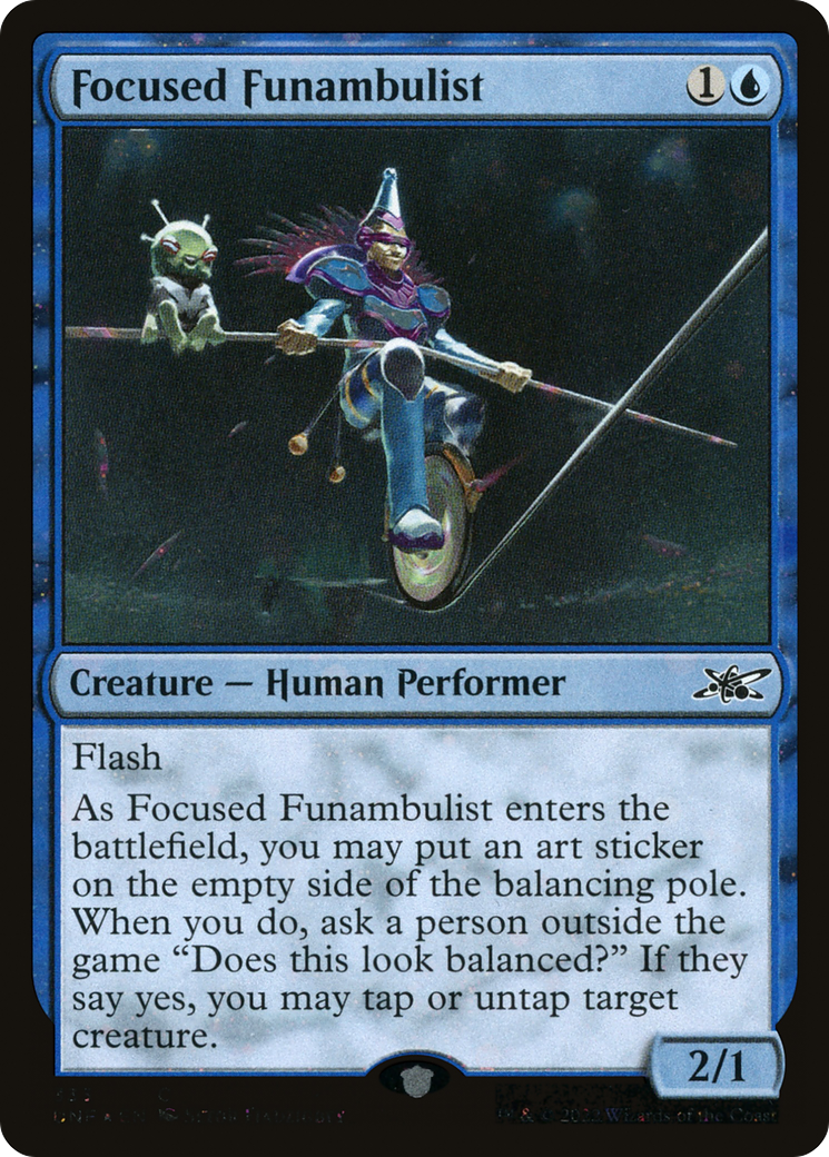 Focused Funambulist (Galaxy Foil) (333) [Unfinity] foil - Deck Out Gaming
