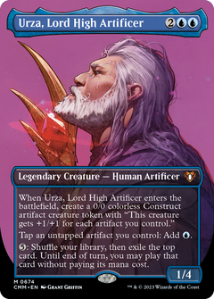 Urza, Lord High Artificer (Borderless) (674) [Commander Masters] foil - Deck Out Gaming