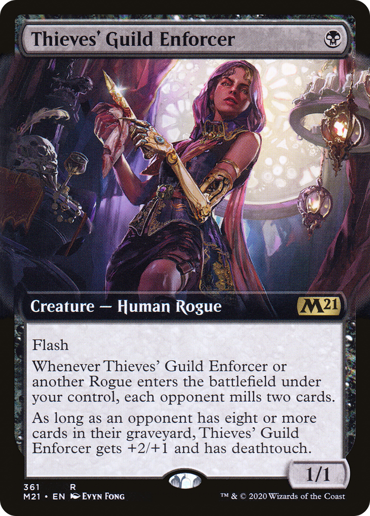 Thieves' Guild Enforcer (Extended Art) (361) [Core Set 2021] - Deck Out Gaming