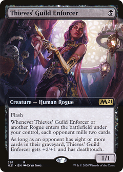 Thieves' Guild Enforcer (Extended Art) (361) [Core Set 2021] foil - Deck Out Gaming