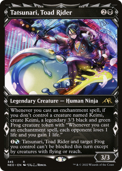 Tatsunari, Toad Rider (Showcase) (345) [Kamigawa: Neon Dynasty] foil - Deck Out Gaming