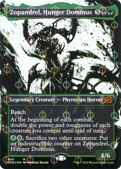 Zopandrel, Hunger Dominus (Showcase) (Step-and-Compleat Foil) (458) [Phyrexia: All Will Be One] foil - Deck Out Gaming