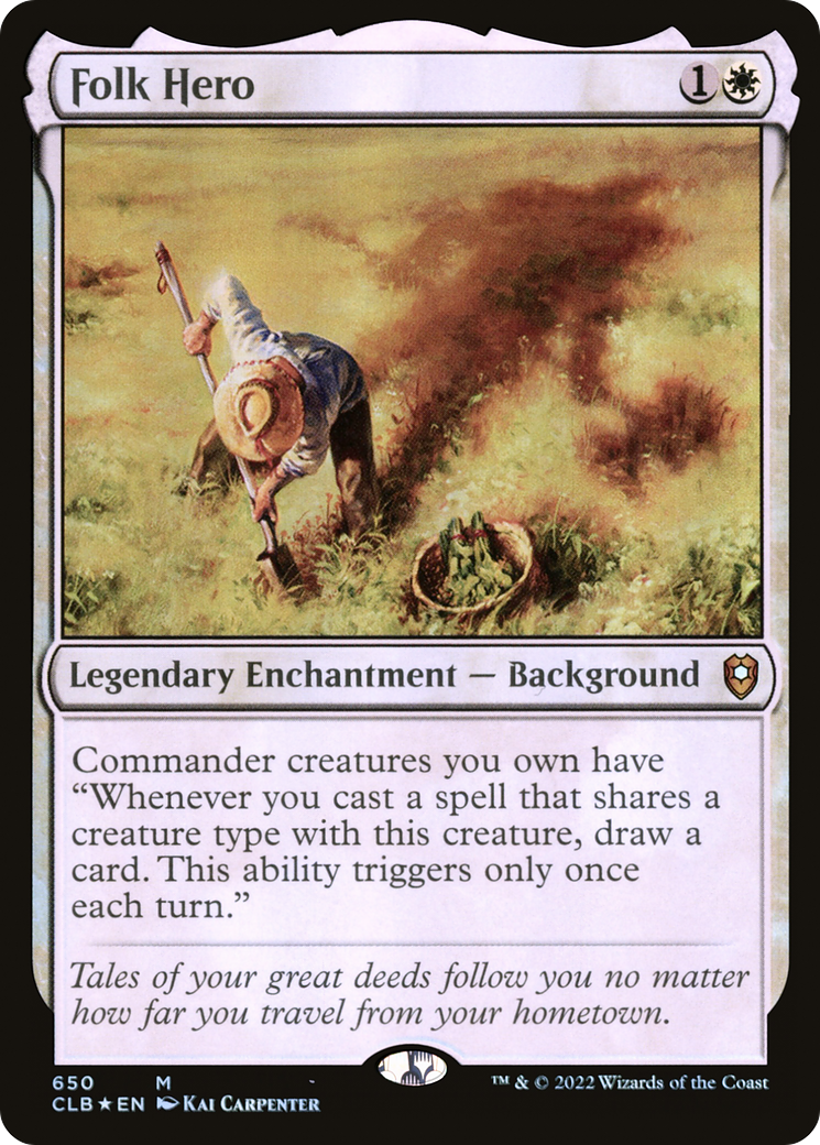 Folk Hero (650) [Commander Legends: Battle for Baldur's Gate] foil - Deck Out Gaming