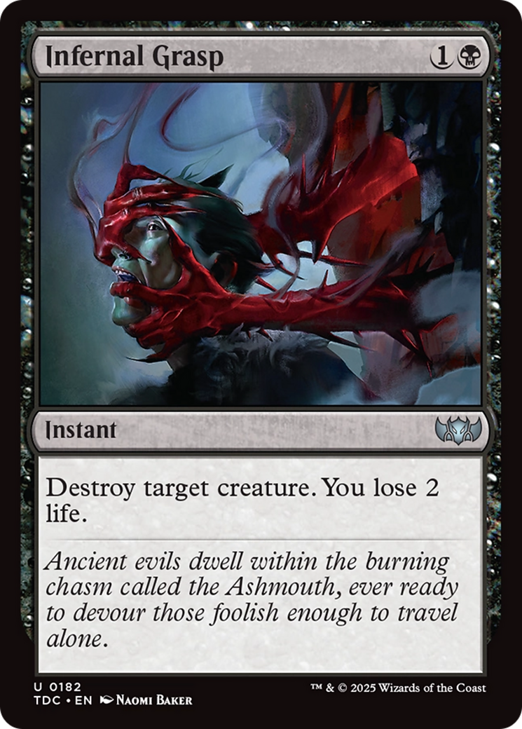 Infernal Grasp (182) [Commander: Tarkir: Dragonstorm] - Deck Out Gaming