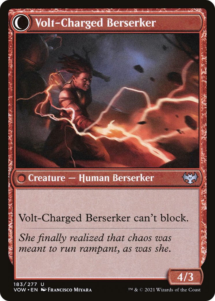 Voltaic Visionary // Volt-Charged Berserker (183) [Innistrad: Crimson Vow] - Deck Out Gaming