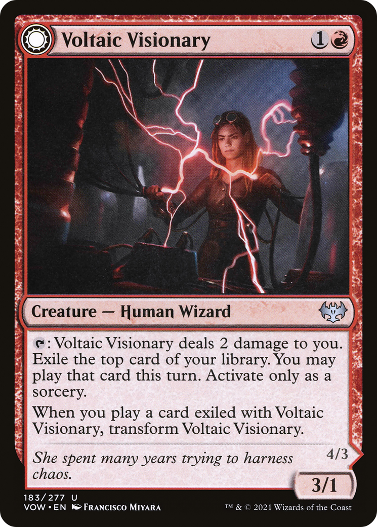 Voltaic Visionary // Volt-Charged Berserker (183) [Innistrad: Crimson Vow] - Deck Out Gaming