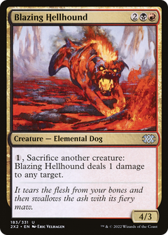 Blazing Hellhound (183) [Double Masters 2022] foil - Deck Out Gaming