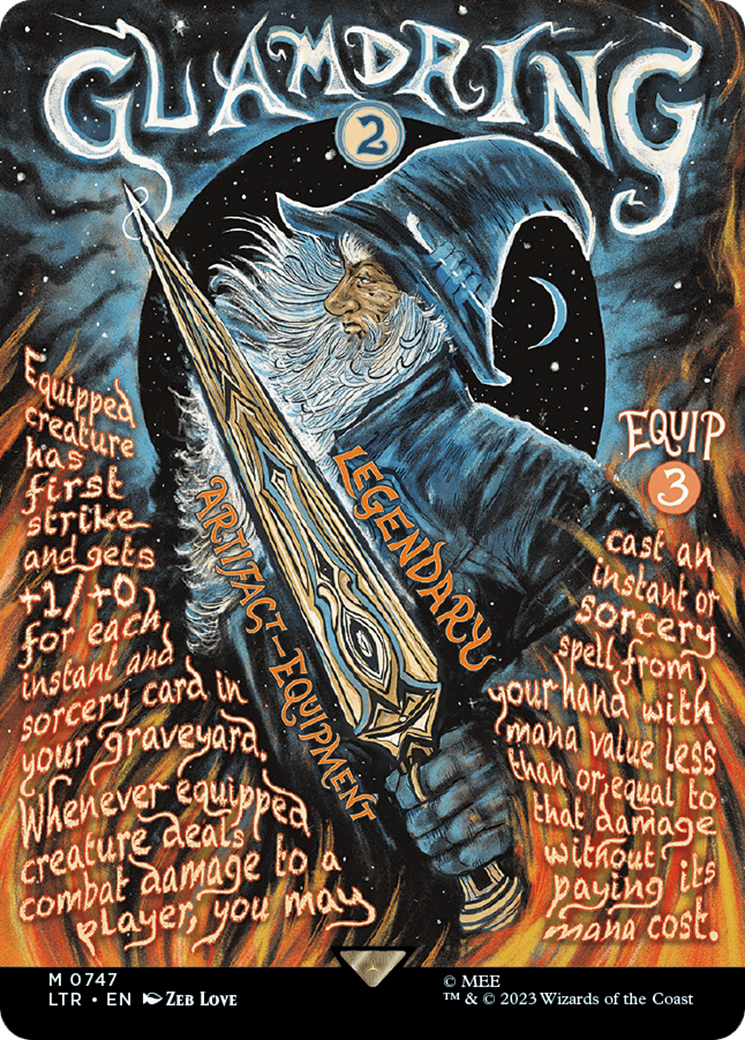 Glamdring (Borderless Poster) (747) [The Lord of the Rings: Tales of Middle-earth] - Deck Out Gaming