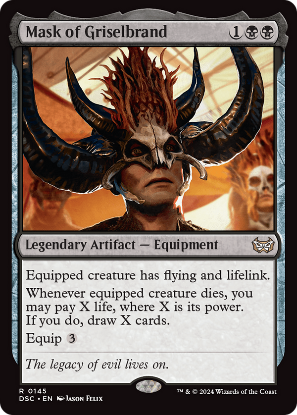 Mask of Griselbrand (145) [Duskmourn: House of Horror Commander] - Deck Out Gaming