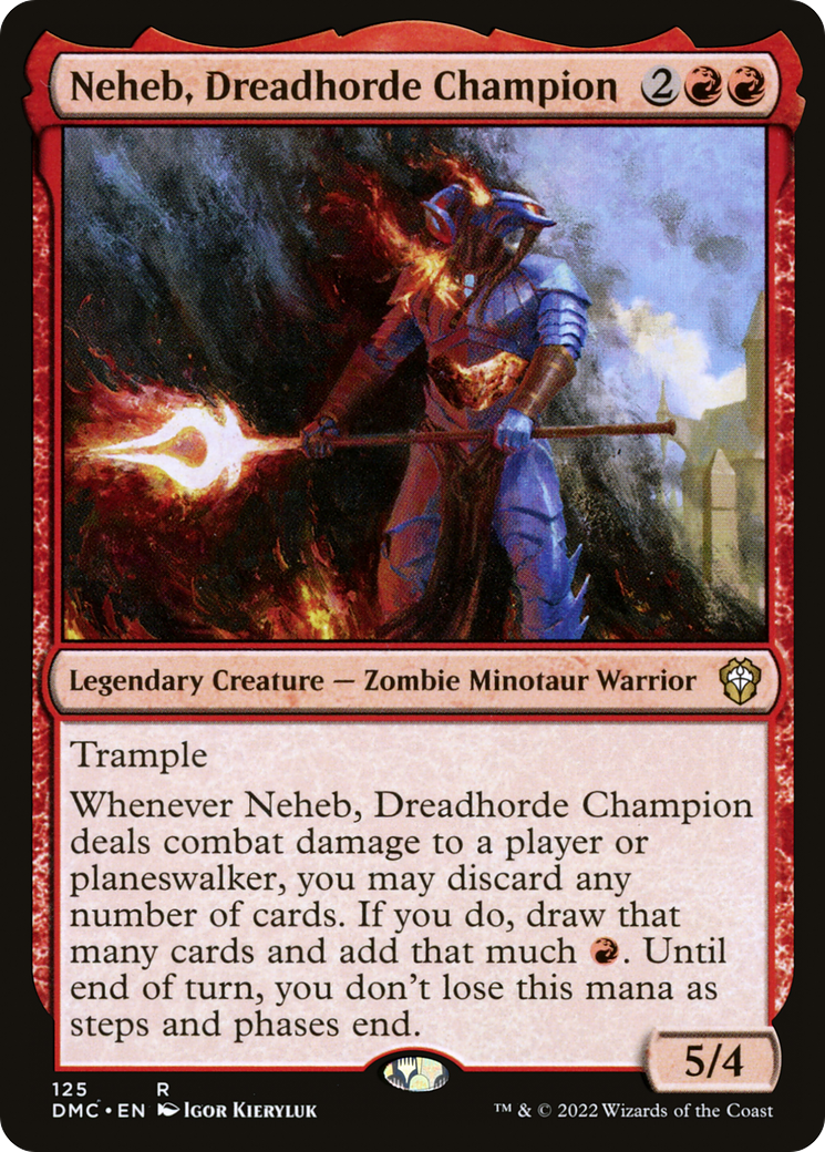 Neheb, Dreadhorde Champion (125) [Commander: Dominaria United] - Deck Out Gaming