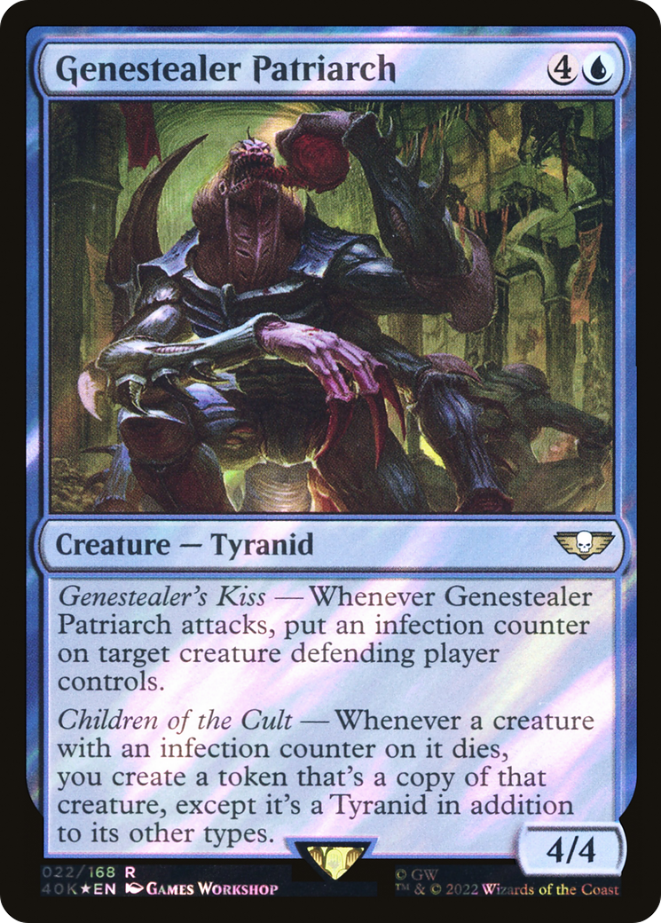 Genestealer Patriarch (Surge Foil) (22) [Warhammer 40,000 Commander] foil - Deck Out Gaming