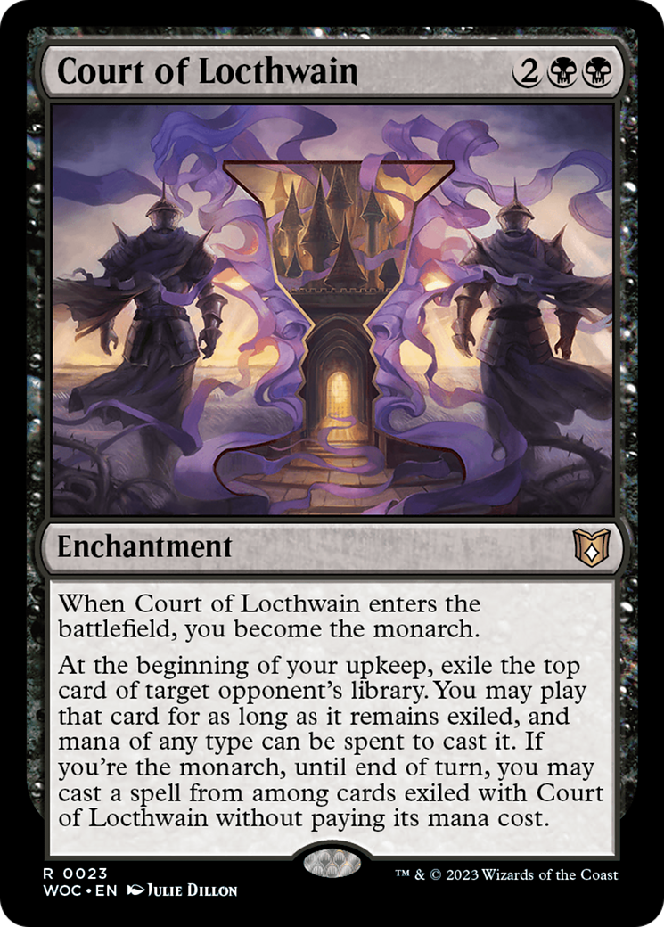 Court of Locthwain (23) [Wilds of Eldraine Commander] foil - Deck Out Gaming