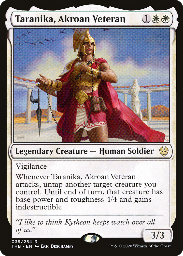 Taranika, Akroan Veteran (39) [Theros Beyond Death] - Deck Out Gaming