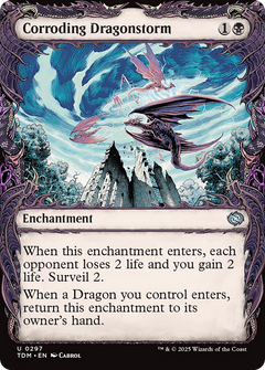 Corroding Dragonstorm (Showcase) (297) [Tarkir: Dragonstorm] foil - Deck Out Gaming