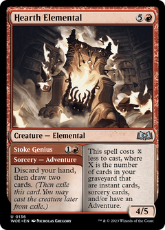 Hearth Elemental // Stoke Genius (136) [Wilds of Eldraine] - Deck Out Gaming