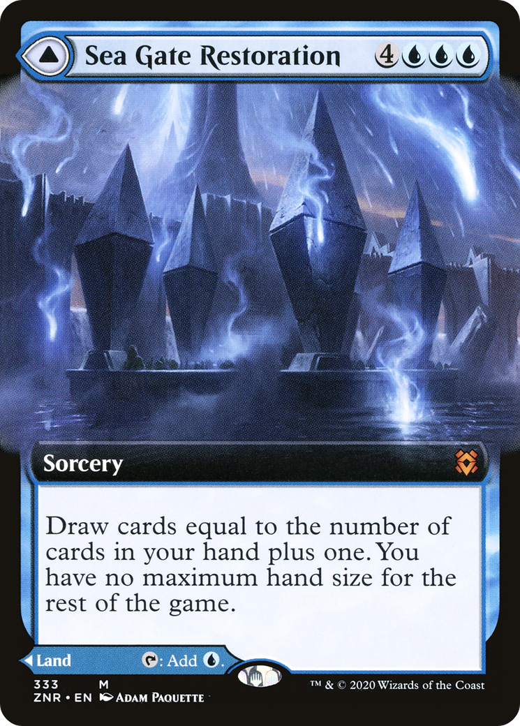 Sea Gate Restoration (Extended Art) (333) [Zendikar Rising] - Deck Out Gaming