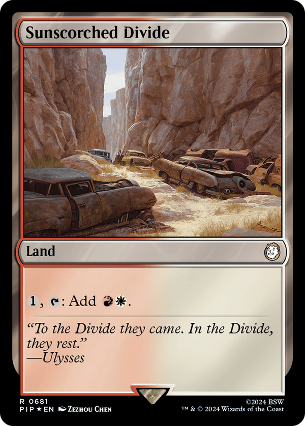 Sunscorched Divide (Surge Foil) (681) [Fallout] foil - Deck Out Gaming