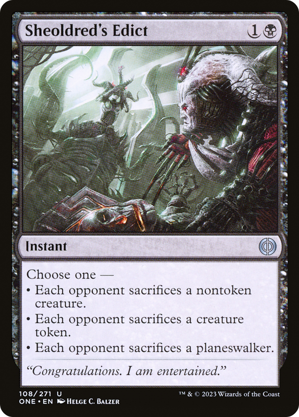 Sheoldred's Edict (108) [Phyrexia: All Will Be One] - Deck Out Gaming