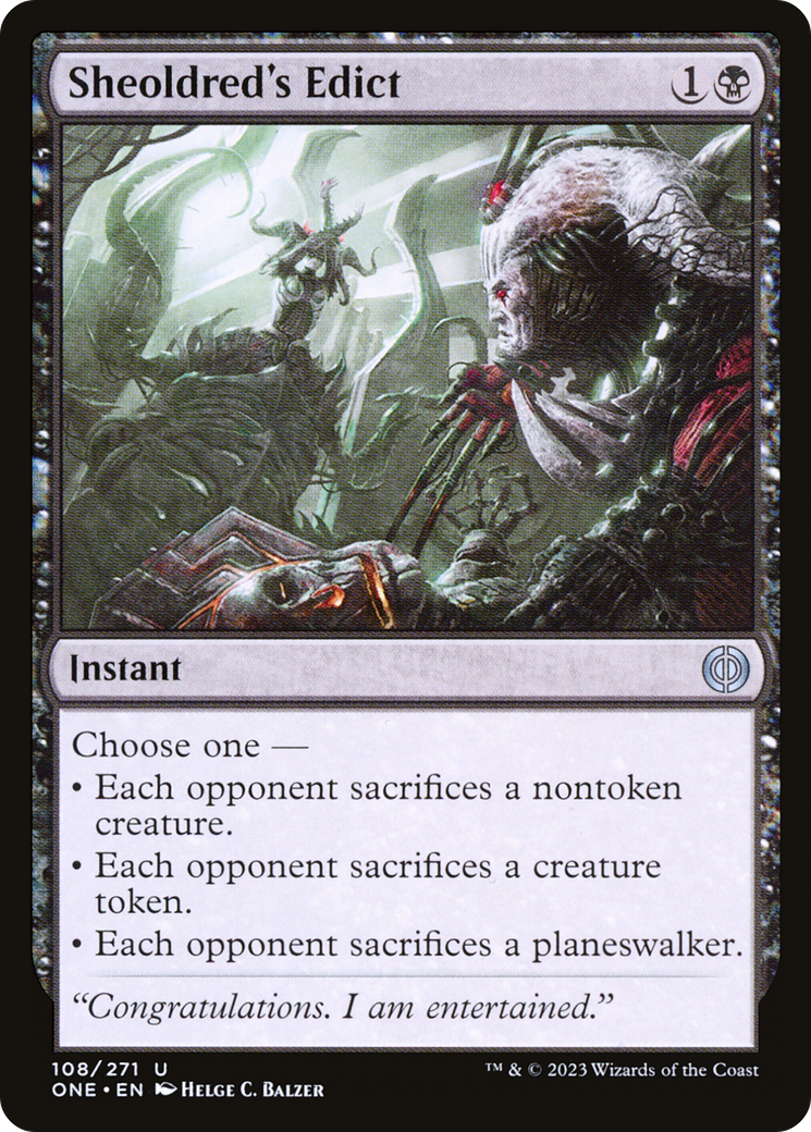 Sheoldred's Edict (108) [Phyrexia: All Will Be One] - Deck Out Gaming