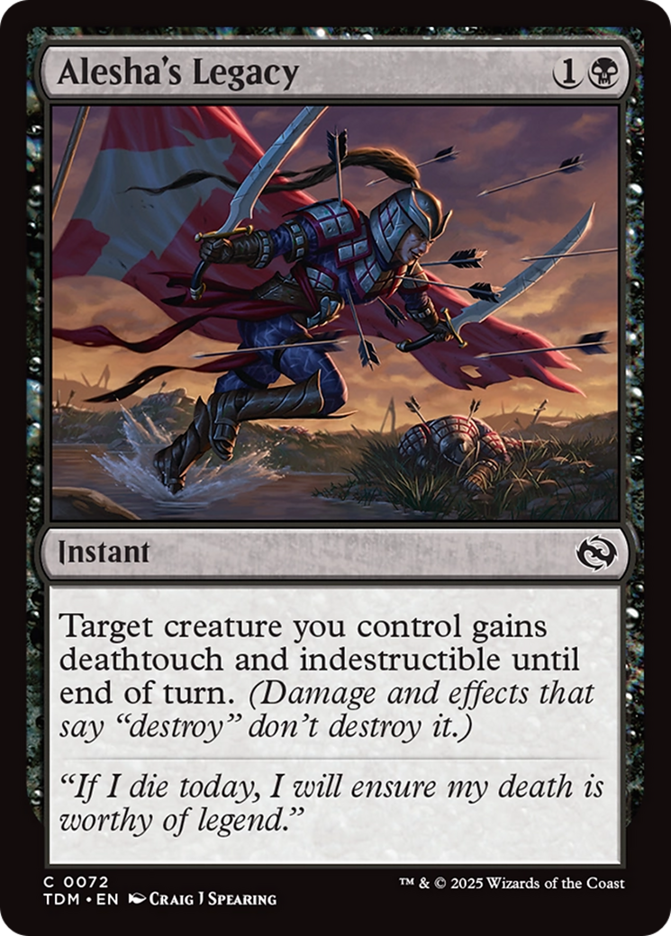 Alesha's Legacy (72) [Tarkir: Dragonstorm] - Deck Out Gaming