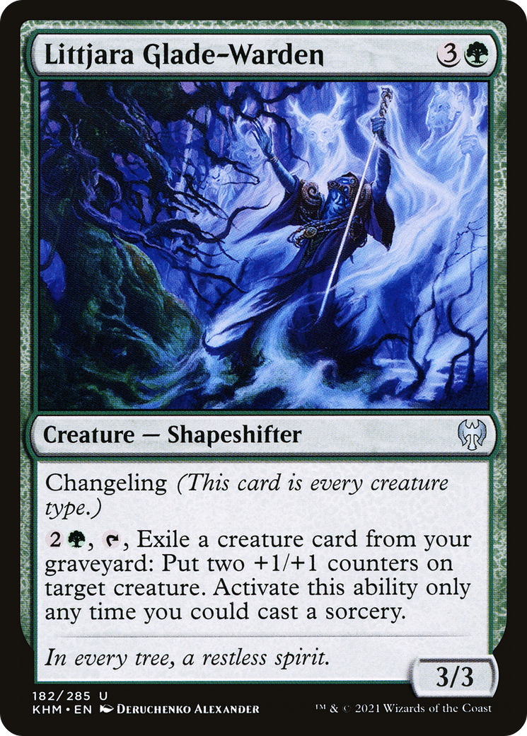 Littjara Glade-Warden (182) [Kaldheim] foil - Deck Out Gaming
