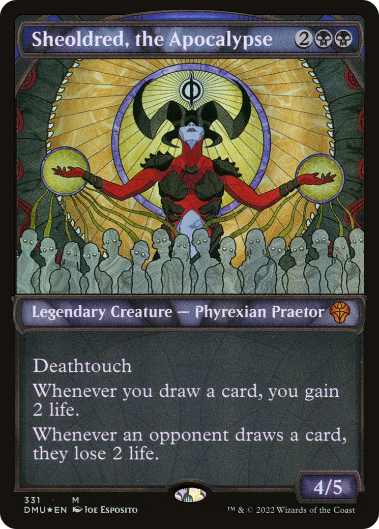 Sheoldred, the Apocalypse (Textured Foil) (331) [Dominaria United] foil - Deck Out Gaming