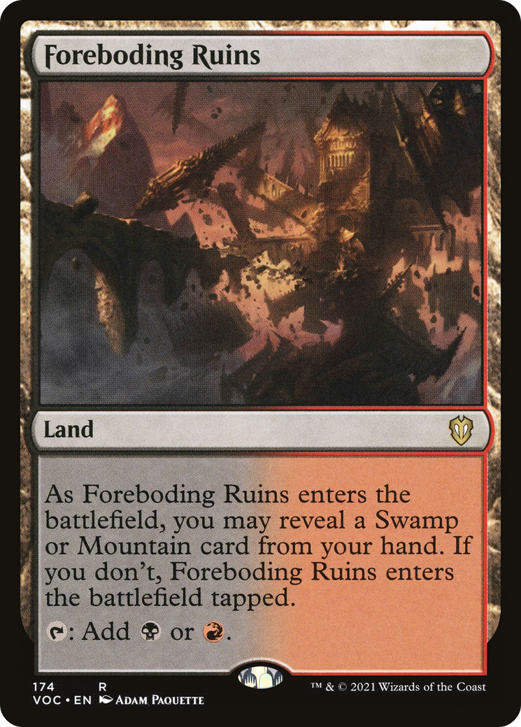 Foreboding Ruins (174) [Commander: Innistrad: Crimson Vow] - Deck Out Gaming