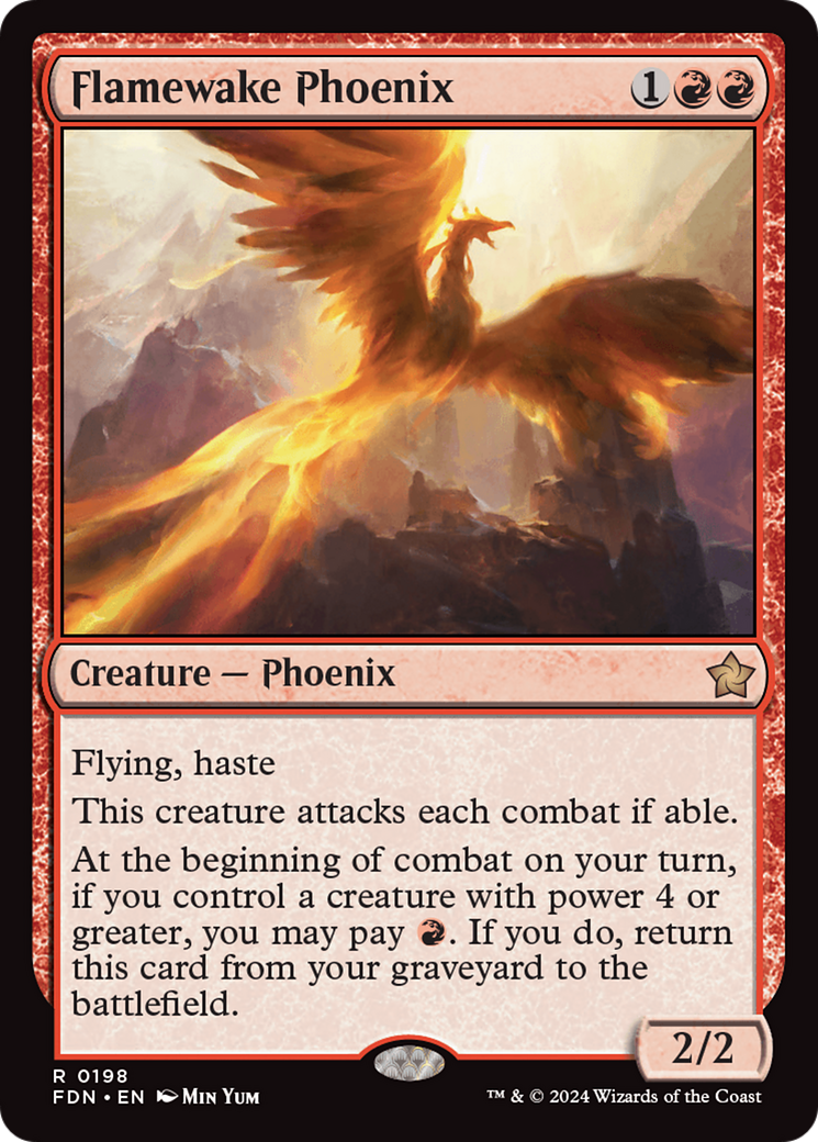 Flamewake Phoenix (198) [Foundations] - Deck Out Gaming