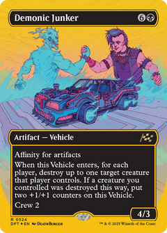 Demonic Junker (Borderless) (First-Place Foil) (524) [Aetherdrift] foil - Deck Out Gaming