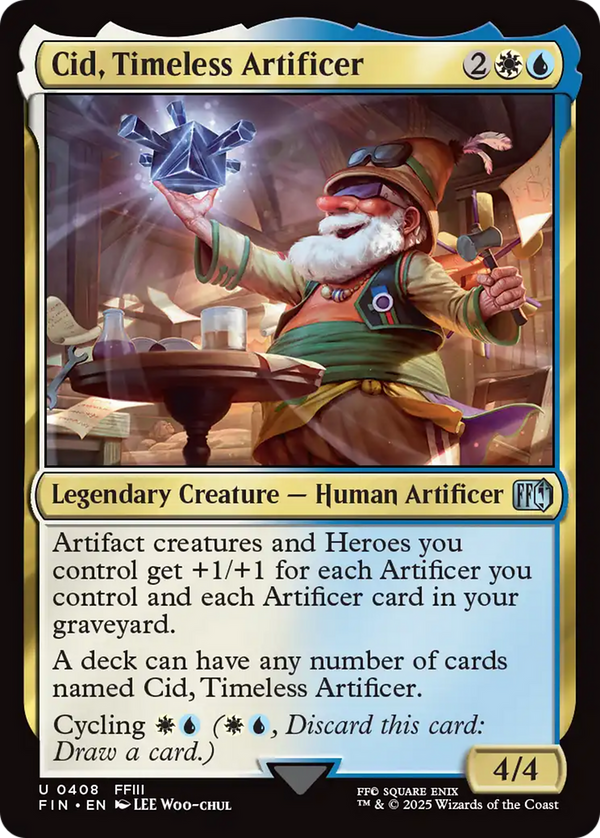 Cid, Timeless Artificer (408) [FINAL FANTASY] foil - Deck Out Gaming