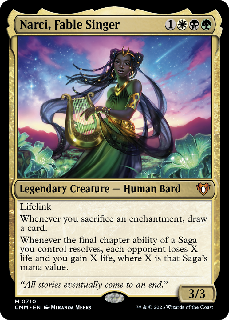 Narci, Fable Singer (710) [Commander Masters] foil - Deck Out Gaming