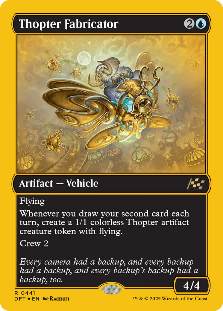 Thopter Fabricator (First-Place Foil) (441) [Aetherdrift] foil - Deck Out Gaming