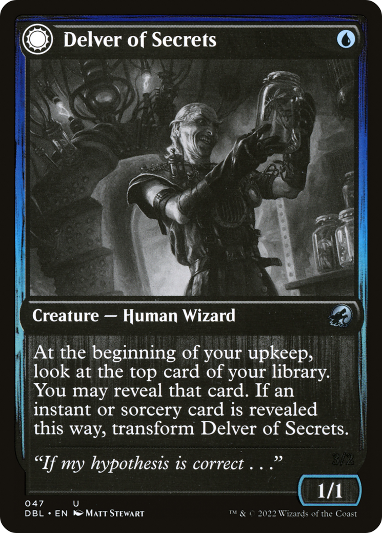 Delver of Secrets (47) [Innistrad: Double Feature] foil - Deck Out Gaming