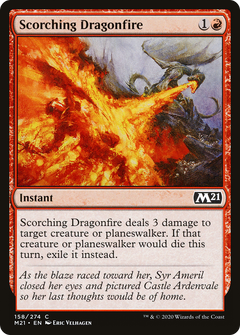 Scorching Dragonfire (158) [Core Set 2021] foil - Deck Out Gaming