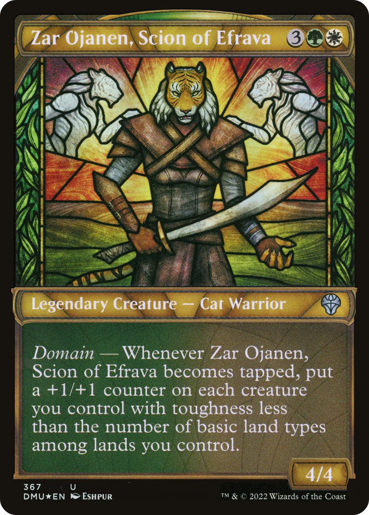 Zar Ojanen, Scion of Efrava (Textured Foil) (367) [Dominaria United] foil - Deck Out Gaming