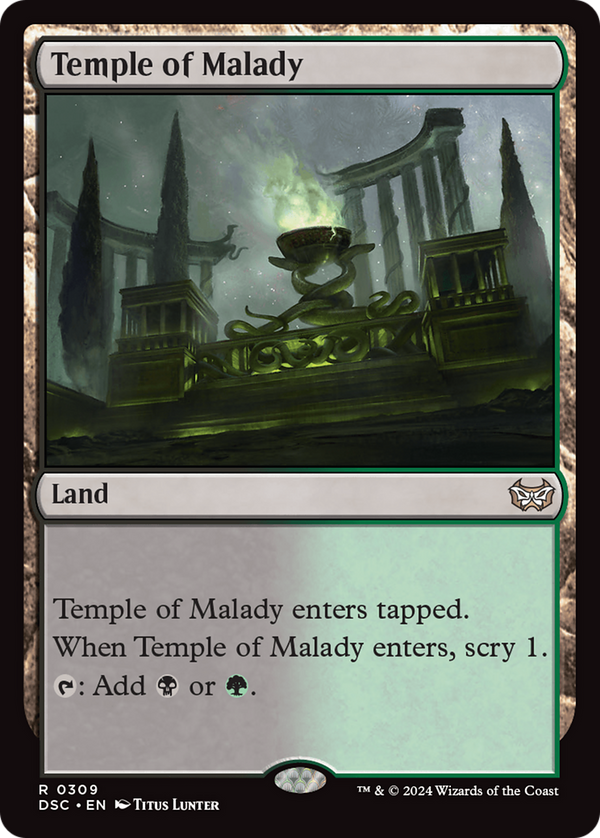 Temple of Malady (309) [Duskmourn: House of Horror Commander] - Deck Out Gaming