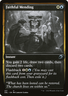 Faithful Mending (221) [Innistrad: Double Feature] - Deck Out Gaming