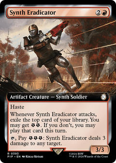 Synth Eradicator (Extended Art) (393) [Fallout] foil - Deck Out Gaming