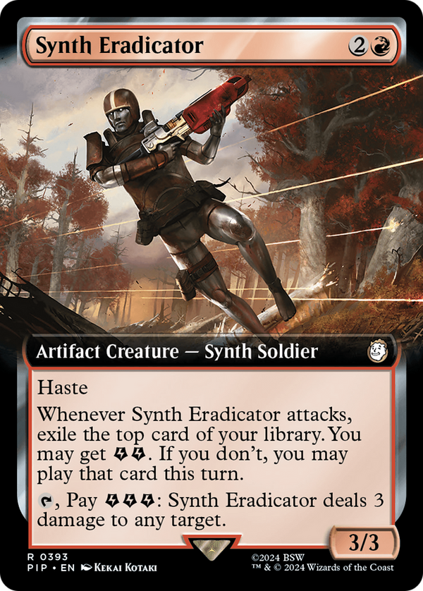 Synth Eradicator (Extended Art) (393) [Fallout] foil - Deck Out Gaming