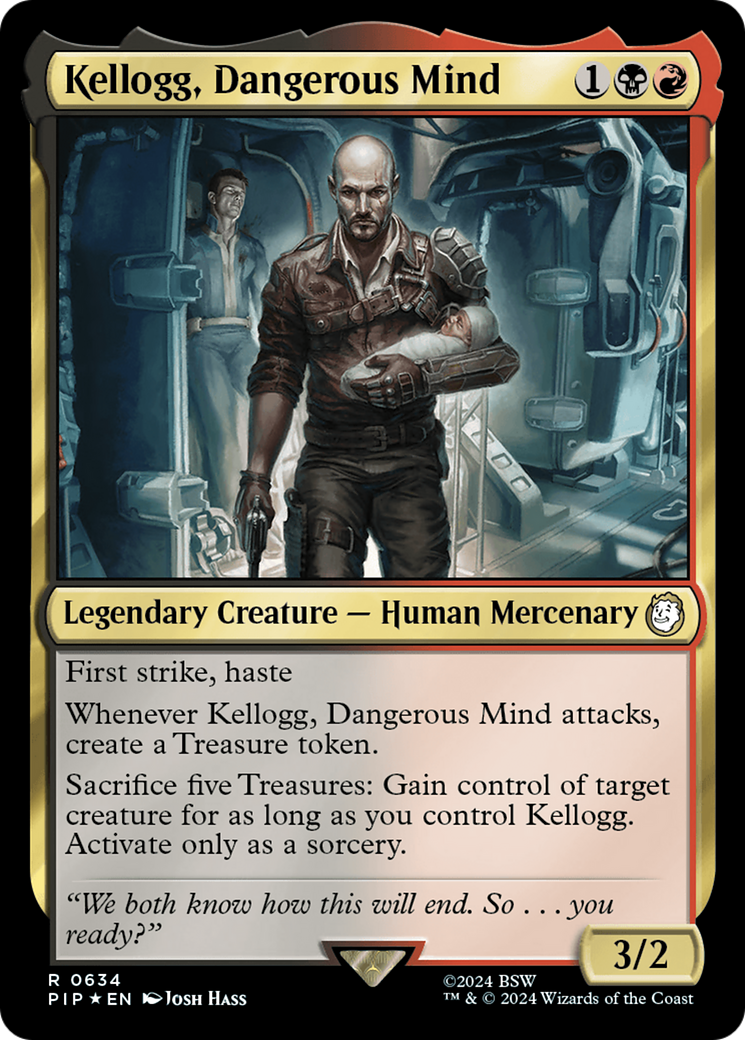 Kellogg, Dangerous Mind (Surge Foil) (634) [Fallout] foil - Deck Out Gaming
