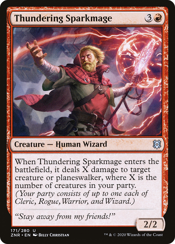Thundering Sparkmage (171) [Zendikar Rising] - Deck Out Gaming