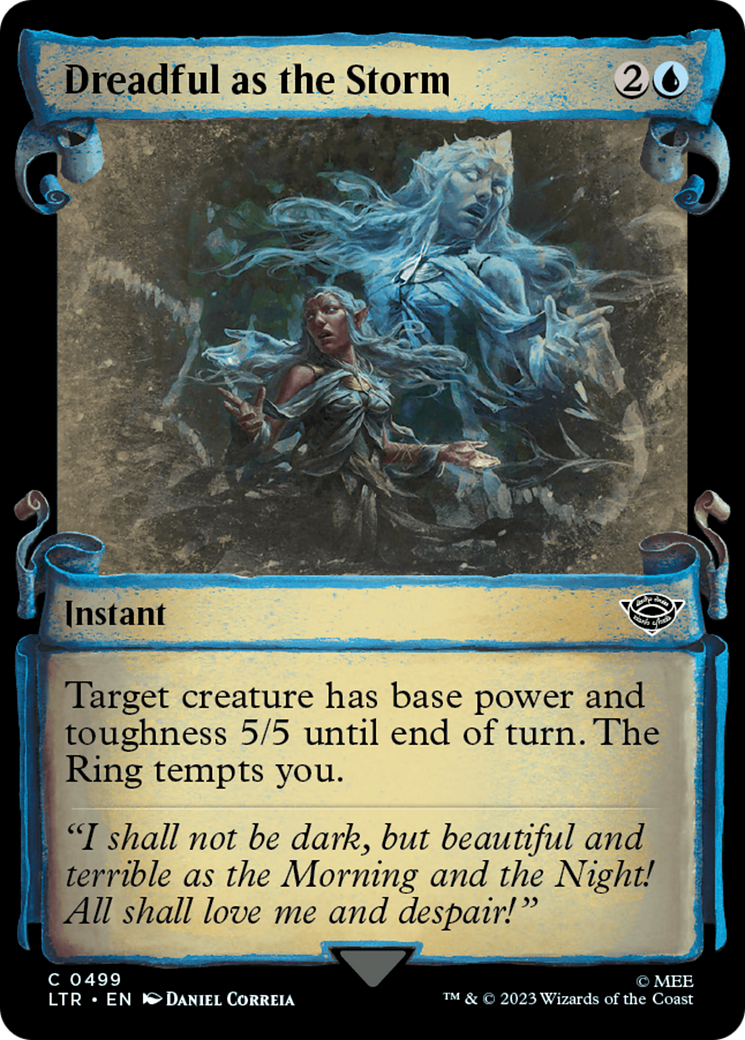 Dreadful as the Storm (Showcase Scrolls) (499) [The Lord of the Rings: Tales of Middle-earth] foil - Deck Out Gaming