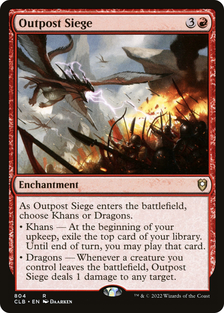 Outpost Siege (804) [Commander Legends: Battle for Baldur's Gate] - Deck Out Gaming