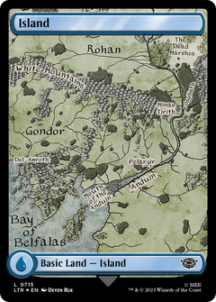Island (0715) (Surge Foil) (715) [The Lord of the Rings: Tales of Middle-earth] foil - Deck Out Gaming