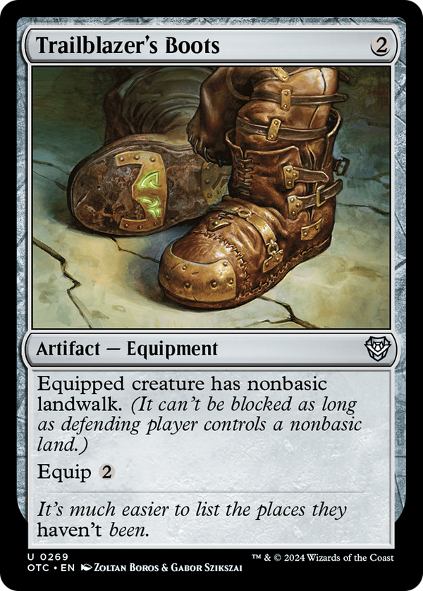 Trailblazer's Boots (269) [Outlaws of Thunder Junction Commander] - Deck Out Gaming