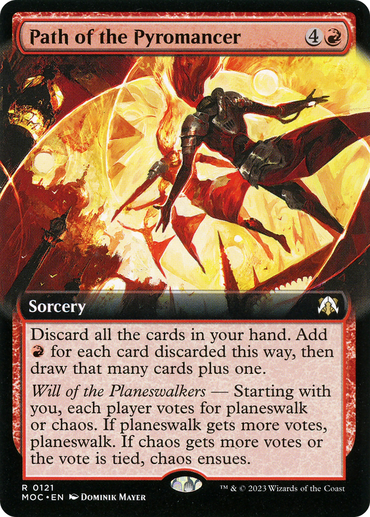 Path of the Pyromancer (Extended Art) (121) [March of the Machine Commander] - Deck Out Gaming