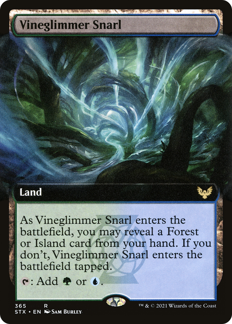Vineglimmer Snarl (Extended Art) (365) [Strixhaven: School of Mages] foil - Deck Out Gaming